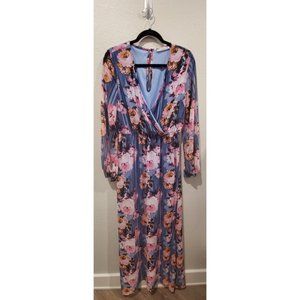 NANAMACS Floral Long Sleeve Maxi Dress